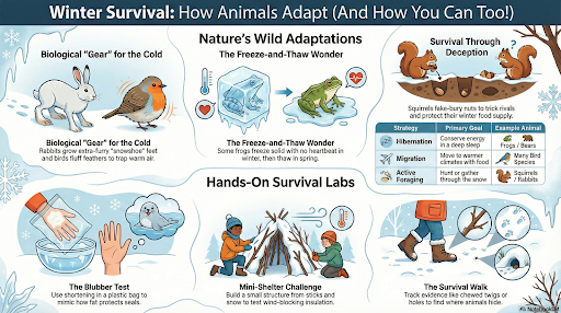 Winter Survival Skills for Kids: How Animals Adapt (and How We Can Too)