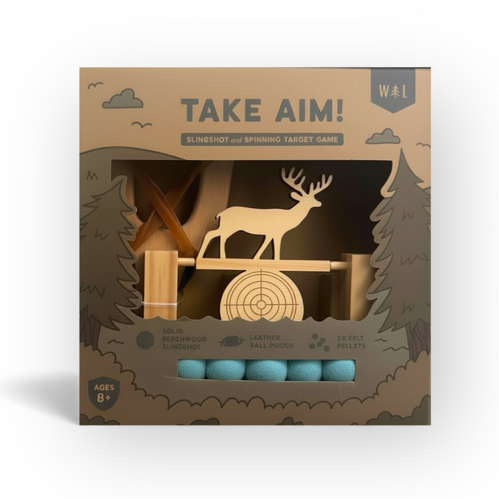 Take Aim - Slingshot + Spinning Target