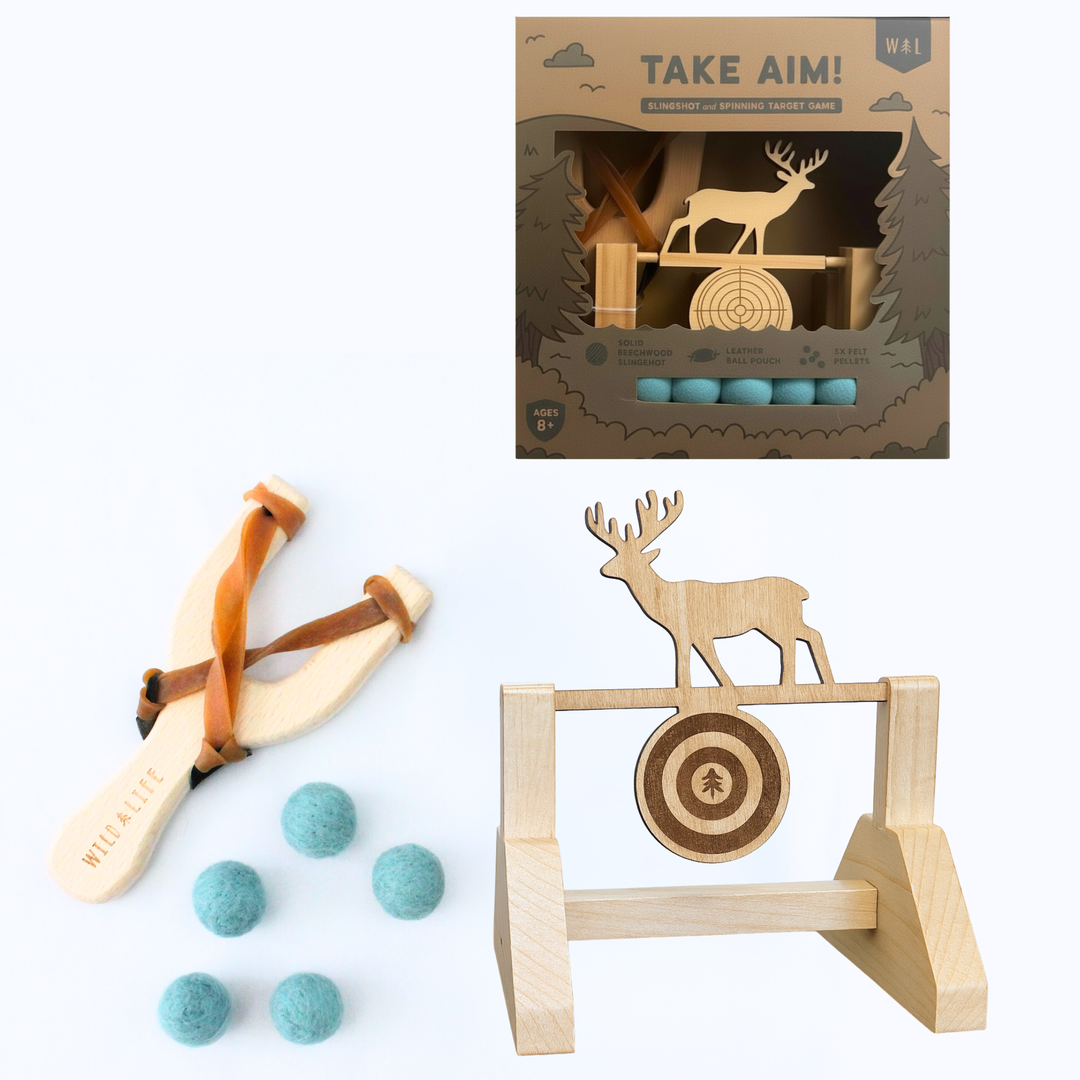 Take Aim - Slingshot + Spinning Target