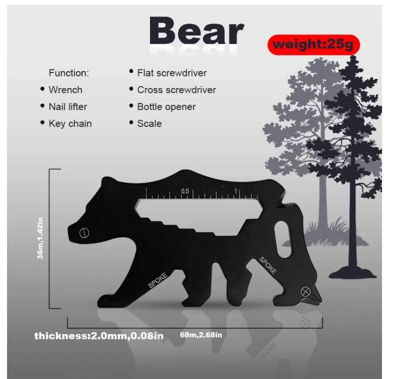 Bear Shaped Multi-Tool