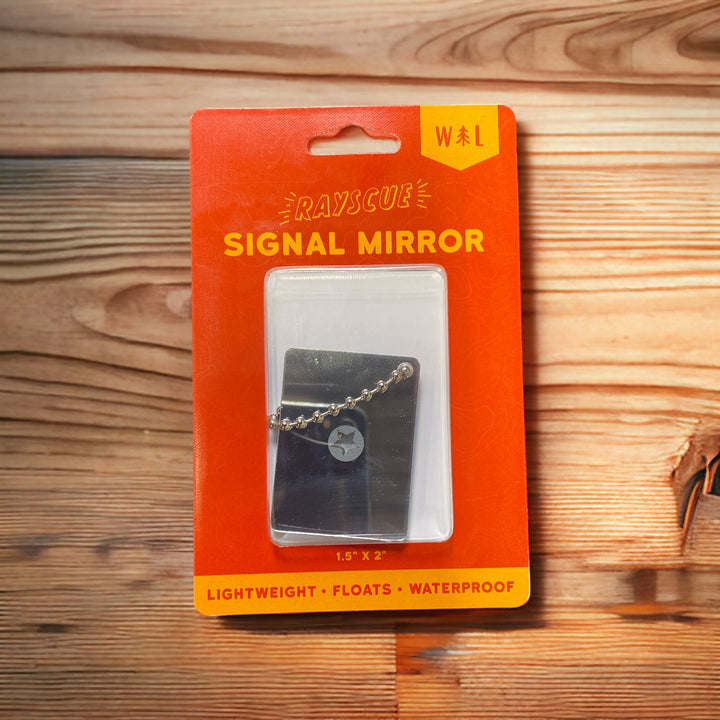 "Rayscue" Signal Mirror