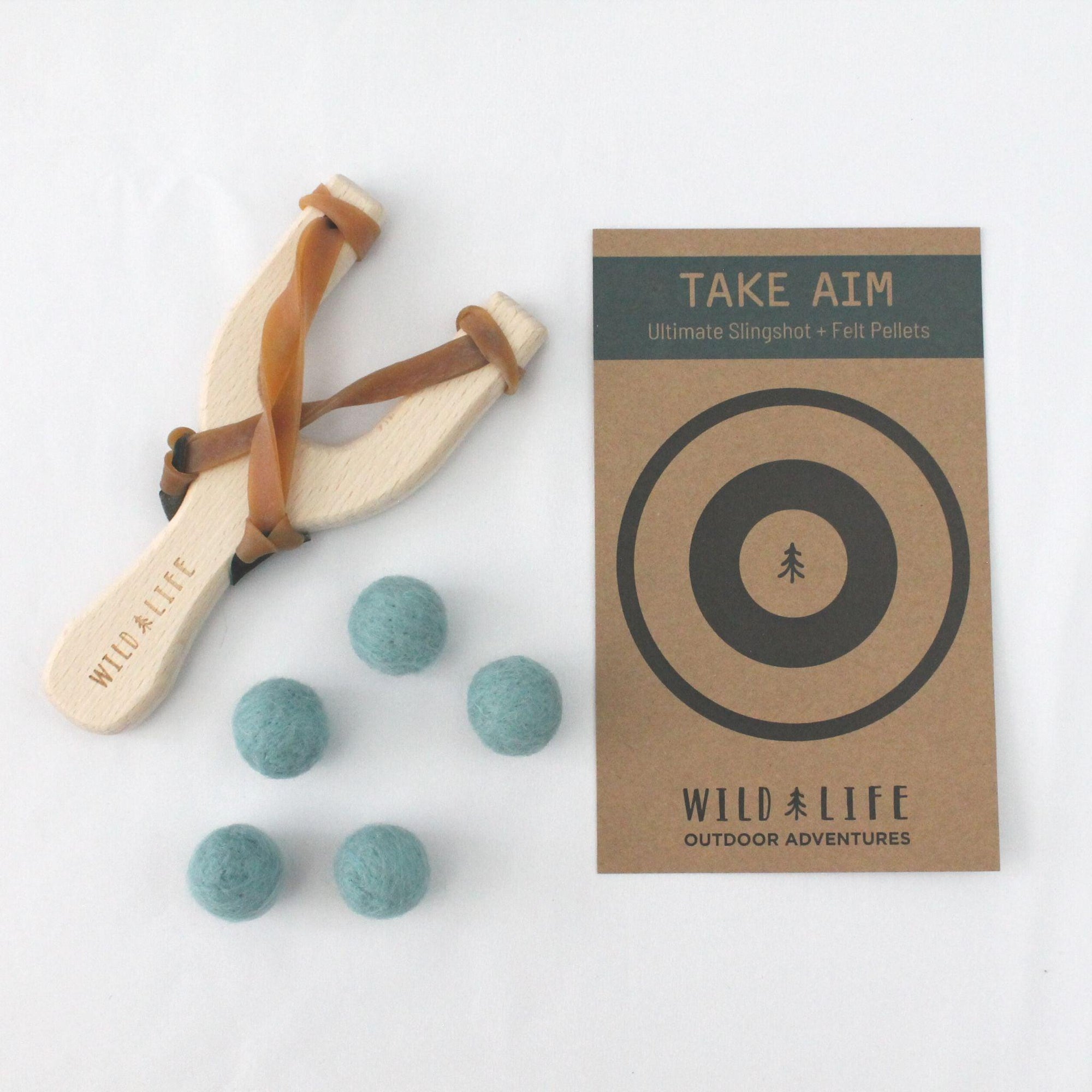 "Take Aim" Slingshot + Felt Pellets - Wild | Life Outdoor Adventures